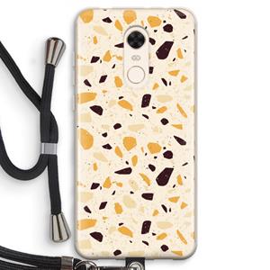 CaseCompany Terrazzo N°13: Xiaomi Redmi 5 Transparant Hoesje met koord