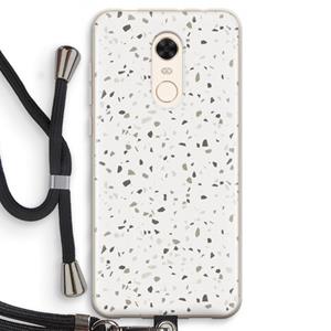 CaseCompany Terrazzo N°14: Xiaomi Redmi 5 Transparant Hoesje met koord