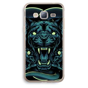CaseCompany Cougar and Vipers: Samsung Galaxy J3 (2016) Transparant Hoesje