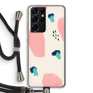 CaseCompany Monday Surprise: Samsung Galaxy S21 Ultra Transparant Hoesje met koord