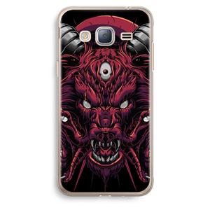 CaseCompany Hell Hound and Serpents: Samsung Galaxy J3 (2016) Transparant Hoesje
