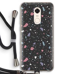 CaseCompany Terrazzo N°16: Xiaomi Redmi 5 Transparant Hoesje met koord