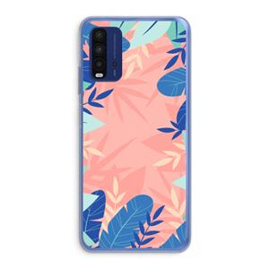 CaseCompany Tropisch: Xiaomi Redmi 9T Transparant Hoesje