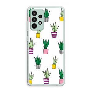 CaseCompany Sanseveria: Samsung Galaxy A52s 5G Transparant Hoesje