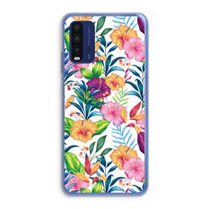 CaseCompany Tropisch 2: Xiaomi Redmi 9T Transparant Hoesje