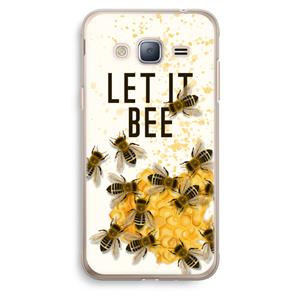 CaseCompany Let it bee: Samsung Galaxy J3 (2016) Transparant Hoesje