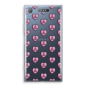 CaseCompany GIRL POWER: Sony Xperia XZ1 Transparant Hoesje