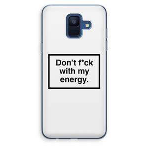 CaseCompany My energy: Samsung Galaxy A6 (2018) Transparant Hoesje
