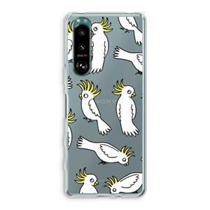 CaseCompany Papegaai: Sony Xperia 5 III Transparant Hoesje