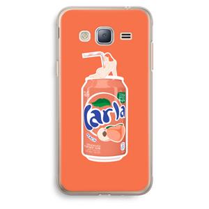 CaseCompany S(peach)less: Samsung Galaxy J3 (2016) Transparant Hoesje