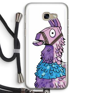 CaseCompany Lama: Samsung Galaxy A5 (2017) Transparant Hoesje met koord