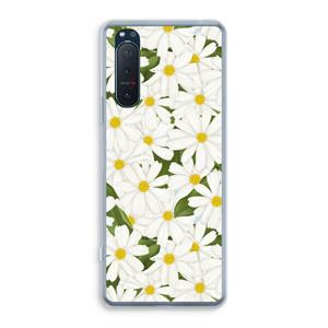 CaseCompany Summer Daisies: Sony Xperia 5 II Transparant Hoesje