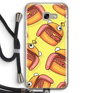 CaseCompany Hamburger: Samsung Galaxy A5 (2017) Transparant Hoesje met koord