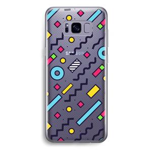 CaseCompany 8-bit N°8: Samsung Galaxy S8 Plus Transparant Hoesje