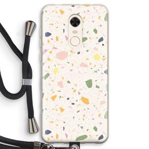 CaseCompany Terrazzo N°21: Xiaomi Redmi 5 Transparant Hoesje met koord