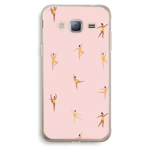 CaseCompany Dans #2: Samsung Galaxy J3 (2016) Transparant Hoesje