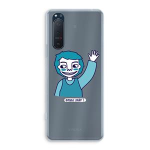 CaseCompany Zwaai: Sony Xperia 5 II Transparant Hoesje