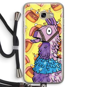 CaseCompany Loot Burger: Samsung Galaxy A5 (2017) Transparant Hoesje met koord