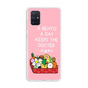 CaseCompany Bento a day: Galaxy A71 Transparant Hoesje