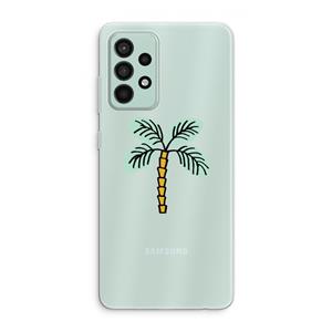CaseCompany Palmboom: Samsung Galaxy A52s 5G Transparant Hoesje