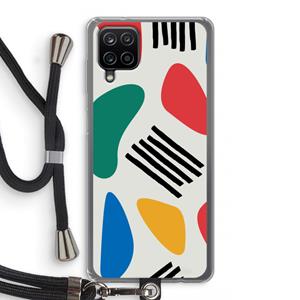 CaseCompany Illustratieve pop 1: Samsung Galaxy A12 Transparant Hoesje met koord