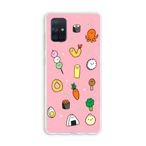 CaseCompany Happy bento friends: Galaxy A71 Transparant Hoesje