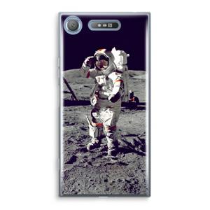 CaseCompany Spaceman: Sony Xperia XZ1 Transparant Hoesje