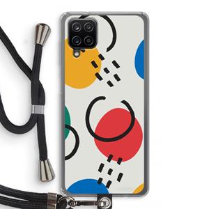 CaseCompany Illustratieve pop 3: Samsung Galaxy A12 Transparant Hoesje met koord