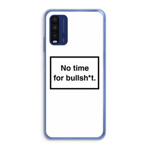 CaseCompany No time: Xiaomi Redmi 9T Transparant Hoesje