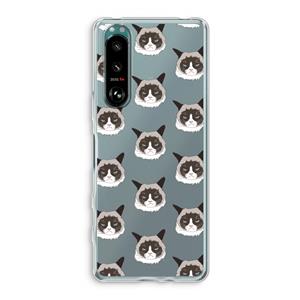 CaseCompany It's a Purrr Case: Sony Xperia 5 III Transparant Hoesje