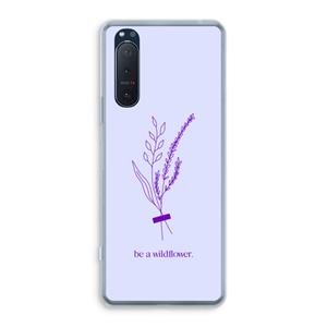 CaseCompany Be a wildflower: Sony Xperia 5 II Transparant Hoesje