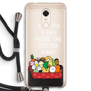CaseCompany Bento a day: Xiaomi Redmi 5 Transparant Hoesje met koord