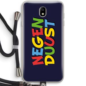 CaseCompany 90's One: Samsung Galaxy J7 (2017) Transparant Hoesje met koord