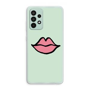 CaseCompany Kusje: Samsung Galaxy A52s 5G Transparant Hoesje