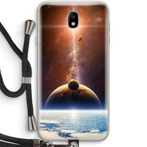 CaseCompany Omicron 2019: Samsung Galaxy J7 (2017) Transparant Hoesje met koord