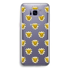 CaseCompany Leeuwenkoppen: Samsung Galaxy S8 Plus Transparant Hoesje