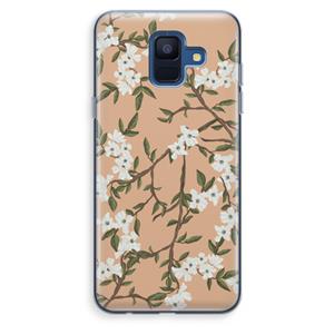 CaseCompany Blossoming spring: Samsung Galaxy A6 (2018) Transparant Hoesje