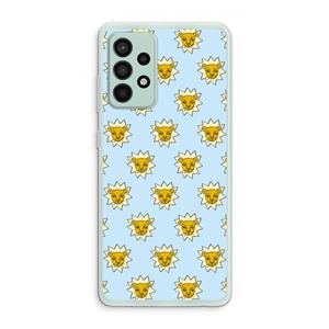 CaseCompany Leeuwenkoppen: Samsung Galaxy A52s 5G Transparant Hoesje