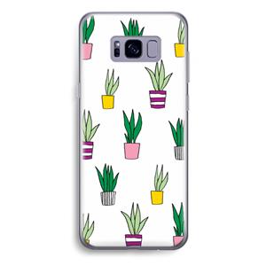 CaseCompany Sanseveria: Samsung Galaxy S8 Plus Transparant Hoesje