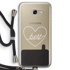 CaseCompany Best heart pastel: Samsung Galaxy A5 (2017) Transparant Hoesje met koord
