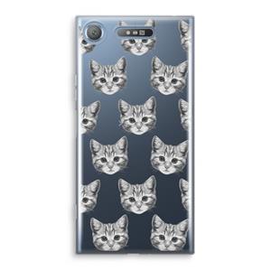 CaseCompany Kitten: Sony Xperia XZ1 Transparant Hoesje