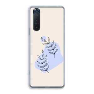 CaseCompany Leaf me if you can: Sony Xperia 5 II Transparant Hoesje