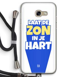 CaseCompany Laat de zon in je hart: Samsung Galaxy A5 (2017) Transparant Hoesje met koord