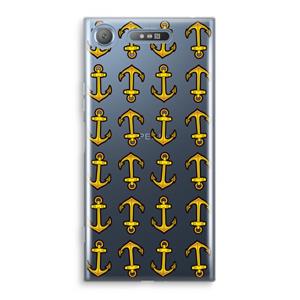 CaseCompany Musketon Anchor: Sony Xperia XZ1 Transparant Hoesje