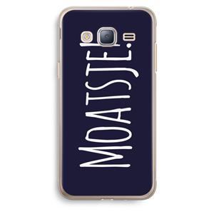 CaseCompany Moatsje!: Samsung Galaxy J3 (2016) Transparant Hoesje
