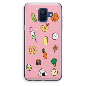 CaseCompany Happy bento friends: Samsung Galaxy A6 (2018) Transparant Hoesje