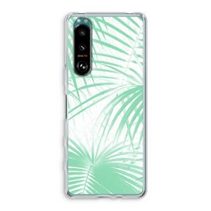 CaseCompany Palmbladeren: Sony Xperia 5 III Transparant Hoesje
