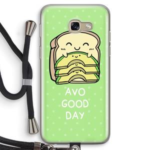 CaseCompany Avo Good Day: Samsung Galaxy A5 (2017) Transparant Hoesje met koord