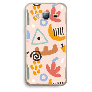 CaseCompany Abstract: Samsung Galaxy J3 (2016) Transparant Hoesje