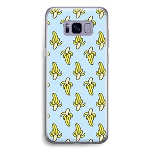 CaseCompany Bananas: Samsung Galaxy S8 Plus Transparant Hoesje